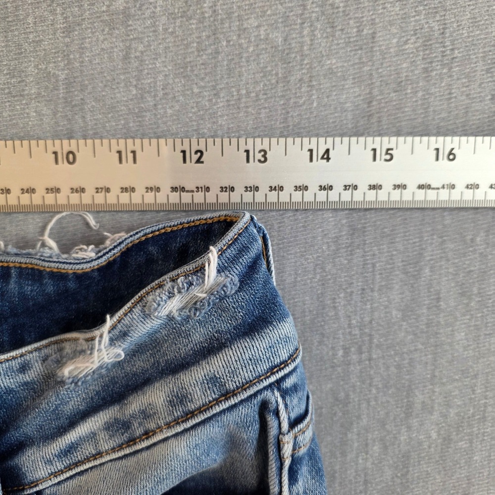 Vervet by Flying Monkey Colorblock Flare Jeans High Rise Panel Denim Sz 28 Boho - Picture 9 of 12